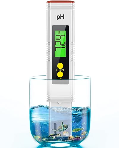 PH Meter for Water, PH Tester 0.01High Accuracy Water Quality Tester with 0-14 PH Measurement Range, PH Meter for Household Drinking, Pool, Aquarium, Aquaculture, Lab, Beer Brewing & Wine