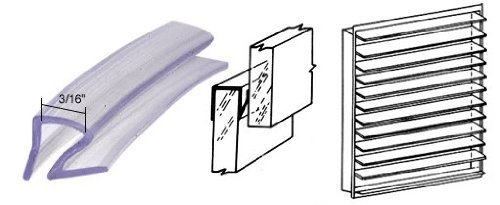 CRL Clear Jalousie and Louver Slat Vinyl - 100 ft