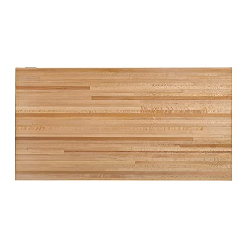 CONSDAN Butcher Block Counter Top, USA Grown Hard Maple Solid Hardwood Countertop, Washer/Laundry Countertop, Table Top, Polished, Prefinished with Food-safe Oil, 1.5