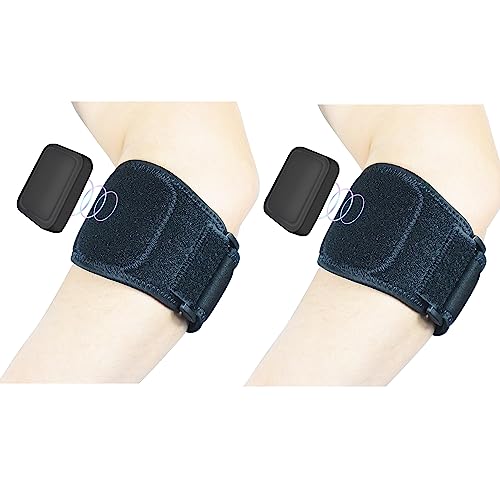 MOONSMILE Tennis Elbow Braces (1 Pair) for Tendonitis and Tennis Elbow,Golfers Elbow Forearm Brace Straps for Men and Women,Neoprene Wraps Tennis Elbow Support Band Relief,Elbow Arm Pads