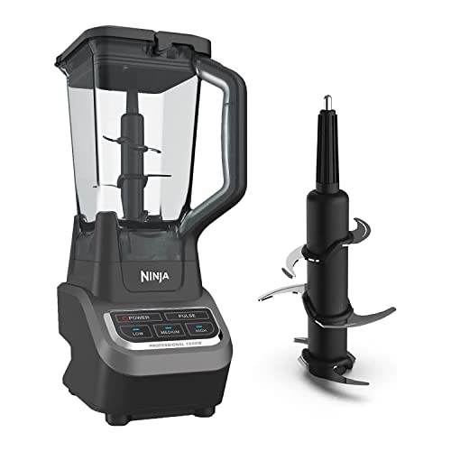 Ninja BL610 Professional 72 Oz Countertop Blender with 1000-Watt Base and Total Crushing Technology for Smoothies, Ice and Frozen Fruit, Black, 9.5 in L x 7.5 in W x 17 in H