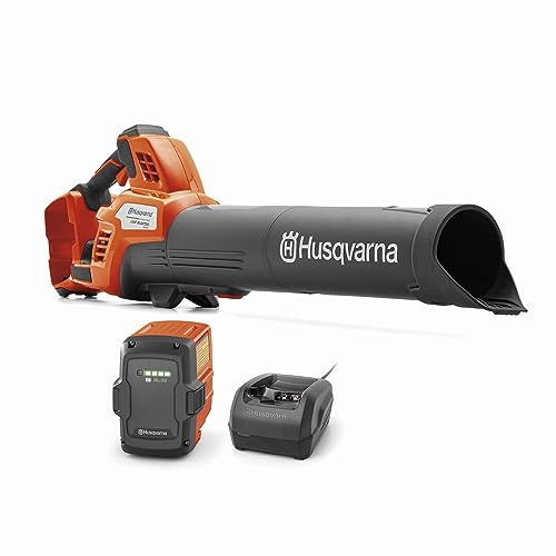 Husqvarna Leaf Blaster™ 350iB 800-CFM 200-MPH 40V Battery Powered Cordless Leaf Blower, 7.7 Ah Battery and Charger Included