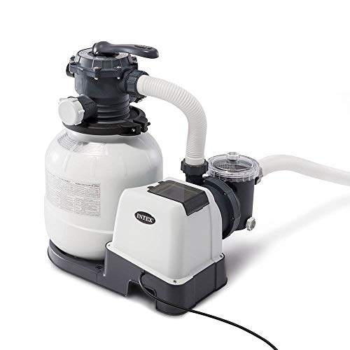 INTEX SX2100 Krystal Clear Sand Filter Pump for Above Ground Pools: 2100 GPH Pump Flow Rate – Improved Circulation and Filtration – Easy Installation – Improved Water Clarity – Easy-to-Clean