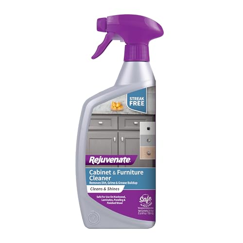 Rejuvenate Cabinet And Furniture Cleaner Removes Dirt, Grime And Grease Buildup To Clean And Shine Cabinets And Furniture, 24 Ounces