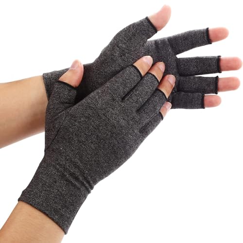 Duerer Arthritis Gloves Women Men, Carpal Tunnel, Rheumatiod, Tendonitis, Fingerless Hand Thumb Compression Gloves