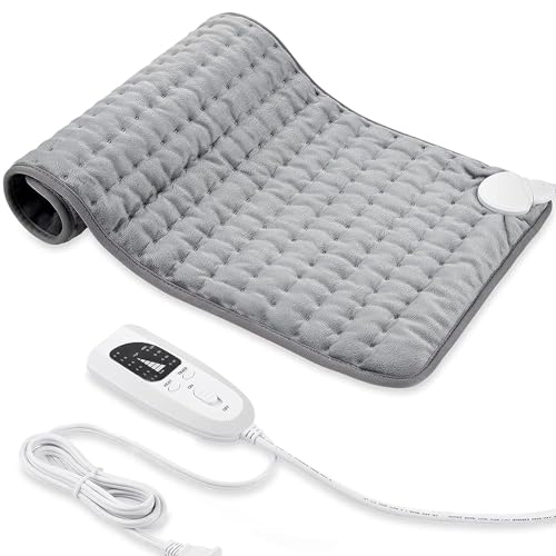 Heating Pad for Back, Shoulders, Abdomen, Legs, Arms, Electric Heating Pad with Heat Settings, Heating Pads Auto Shut Off, 12