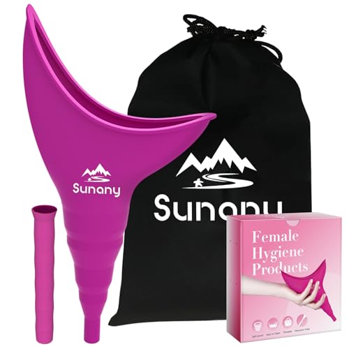 Female Urination Device,Reusable Silicone Female Urinal Foolproof Women Pee Funnel Allows Women to Pee Standing Up,Women