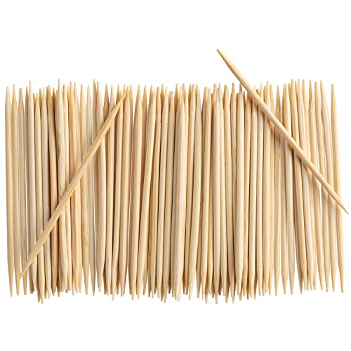 Comfy Package, [2000 Count] Bamboo Wooden Toothpicks - Wood Round Double-Points Teeth Tooth Picks