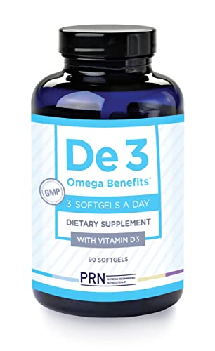 PRN De3 Omega 3 Fish Oil Supplement - Support for Dry Eyes, 2240mg EPA & DHA in Natural Triglyceride Formula - Improved for Healthy Eye Care, 3 Servings Per Day, 1 Month Supply