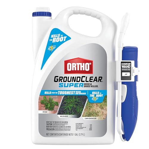 Ortho GroundClear Super Weed & Grass Killer1: with Comfort Wand, Kills to the Root, Fast-Acting, 1 gal.