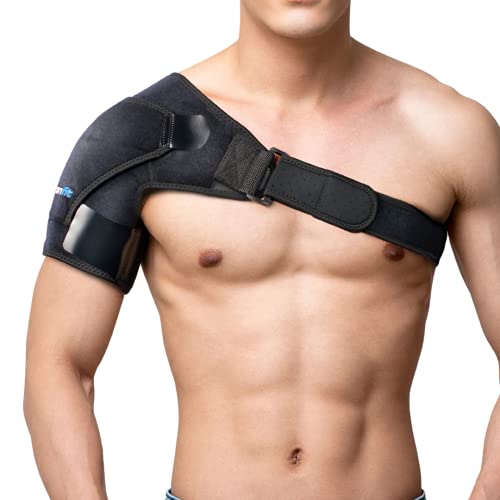 Branfit Recovery Shoulder Brace and Arm Sling for Men & Women, Shoulder Compression for Injury Relief and Adjustable Comfort, Right/Left