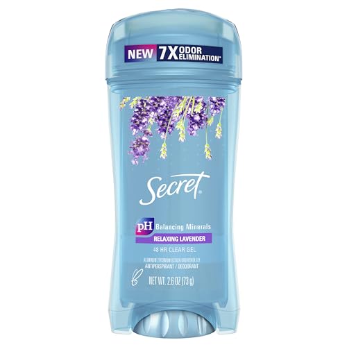 Secret Fresh Clear Gel and Deodorant for Women, Clear Gel, Refreshing Lavender Scent, 2.6 oz