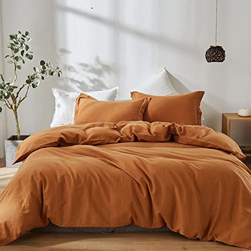 Simple&Opulence French Linen Duvet Cover Set - Queen Size(88