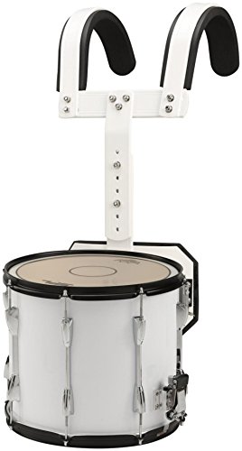 Sound Percussion Labs Marching Snare Drum with Carrier 13 x 11 in. White