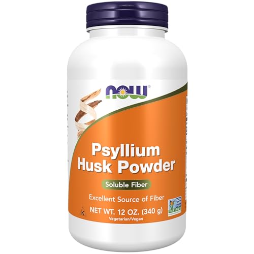 NOW Supplements, Psyllium Husk Powder, Non-GMO Project Verified, Soluble Fiber, 12-Ounce