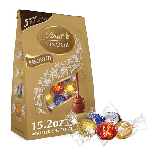 Lindt LINDOR Assorted Chocolate Candy Truffles, Valentine