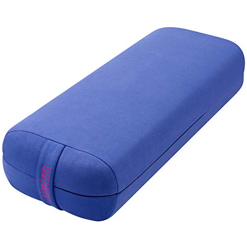 Simian Yoga Bolster Pillow Premium Meditation Bolsters Supportive Rectangular Cushion with Skin-Friendly Velvet Cover Washable, Support Cushions Bolster Pillows for Restorative Yoga,Yin Yoga…