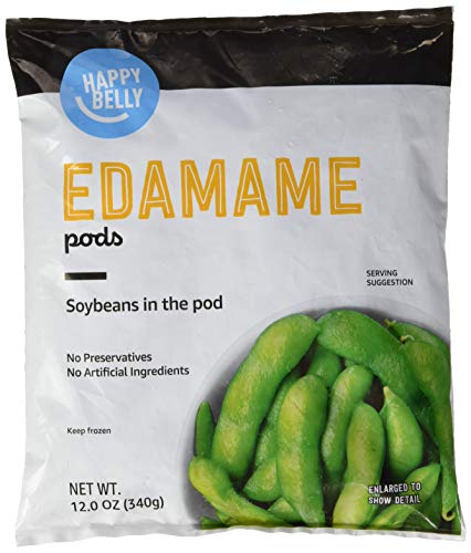 Amazon Brand, Happy Belly Frozen Edamame, 12 Oz