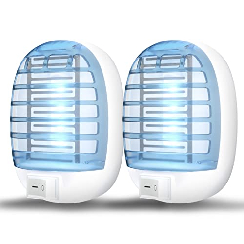 Indoor Bug Zappers, Insect Traps for Indoors Mosquito Killer for Kids & Pets, Home, Kitchen, Bedroom, Baby Room, Office (2 Packs)