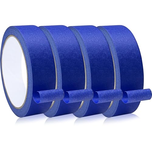 4 Rolls Blue Painters Tape, Masking Tape, Painter