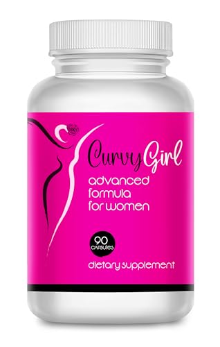 Curvy Girl- Female Weight Gain Pills- Butt and Breast Enhancement for Women- Get your Curves Fast- Fill Out your Jeans and Fit in that Swimsuit Without Surgery or Padding- 90 Veggie Capsules