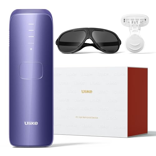 Ulike Laser Hair Removal for Women and Men, Air 3 IPL Hair Removal with Sapphire Ice-Cooling System for Nearly Painless & Long-Lasting Result, Flat-Head Window for Body & Face at-Home Use