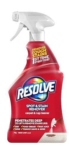 Resolve Carpet Triple Oxi Advanced Carpet Stain Remover, Carpet Cleaner, Carpet Cleaner Solution, 22 Ounce