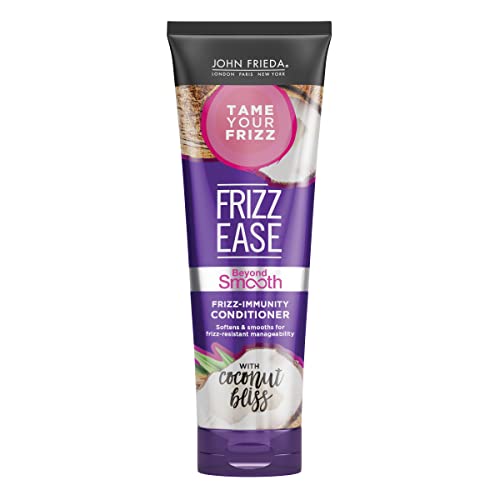 John Frieda Frizz Ease Beyond Smooth Frizz-Immunity Conditioner, Anti-Humidity Conditioner, Prevents Frizz, 8.45 Ounces, with Pure Coconut Oil