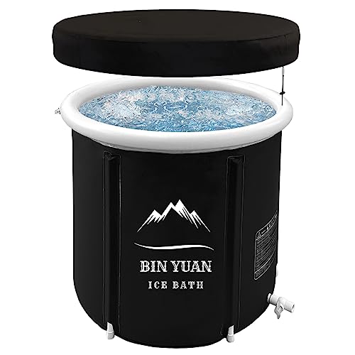 B&Y Ice Bath Tub Portable Ice Bathtub with Cover 29.5