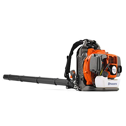 Husqvarna 350BT Gas Leaf Blower, 50.2-cc 2.1-HP 2-Cycle Backpack Leaf Blower with 692-CFM, 180-MPH, 21-N Powerful Clearing Performance and Ergonomic Harness System