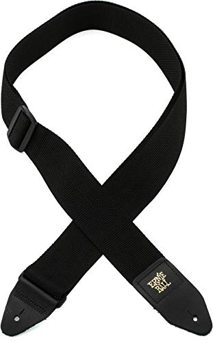 Ernie Ball Polypro Guitar Strap, Black (P04037)