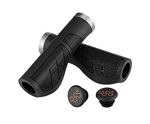 Skwiki Bike Grips, Comfort Design, Anti-Slip, Well-Functional, Stylish Design, Suitable for Performance and Long Riding