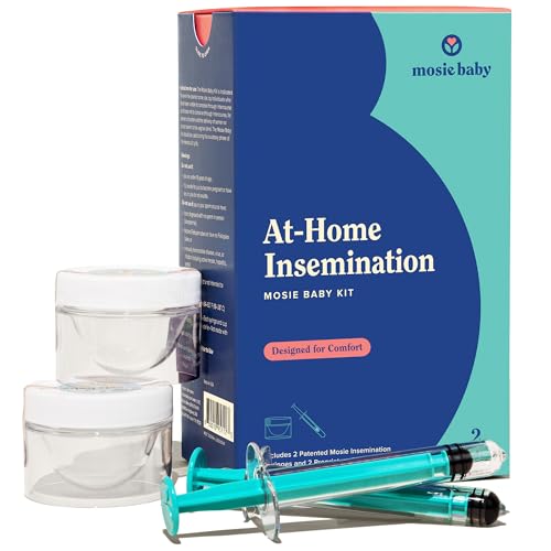 Mosie Baby Insemination Kit, Only FDA Cleared Kit for at Home Use with Patented Syringes, 2 Attempts for Women and Families, FSA/HSA Eligible