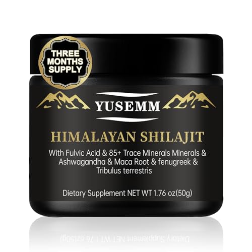 Shilajit Pure Himalayan Organic Shilajit Resin - 50 Grams Gold Grade Natural Shilajit Supplement for Men and Women with 85+ Trace Minerals and Rich in Acids for Energy, & Immunity (3 Months Supply)