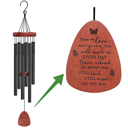 Wind Chimes for Loss of Loved One Sympathy Beech Wooden Wind Chimes Memorial Gifts for Loss of Mother Father Daughter Brother Sister Son Dad Mom Wife Garden Yard Home Decor Keepsake Those We Love