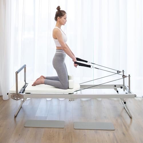 ARKANTOS Foldable Pilates Reformer, Pilates Machine & Equipment for Home Use and Gym Workout, Suitable for Beginners and Intermediate Users