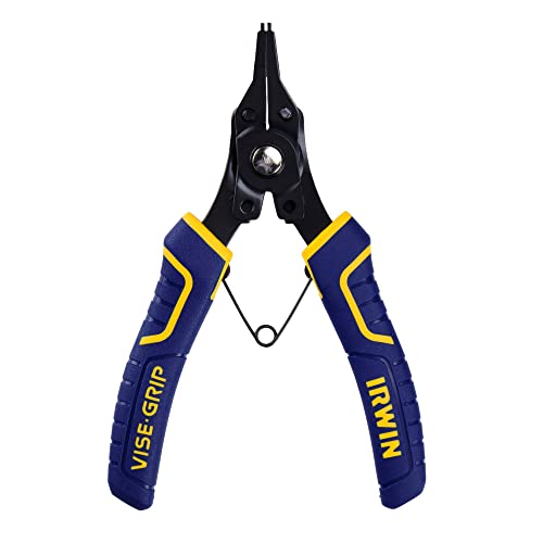 IRWIN VISE-GRIP Convertible Snap Ring Pliers, 6-1/2-Inch (2078900), Multi color