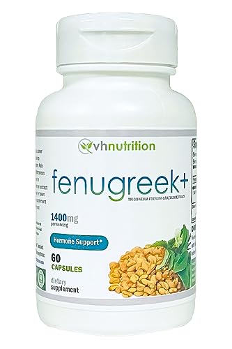 VH Nutrition Fenugreek+ | Fenugreek Capsules for Women | 1400mg Lactation Supplement* | Extra Strength Mother