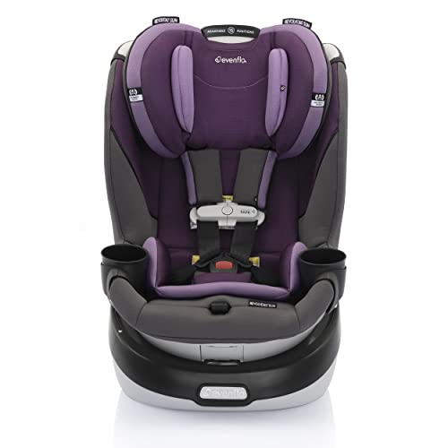 Evenflo Gold Revolve360 Slim 2-in-1 Rotational Car Seat with SensorSafe (Amethyst Purple)