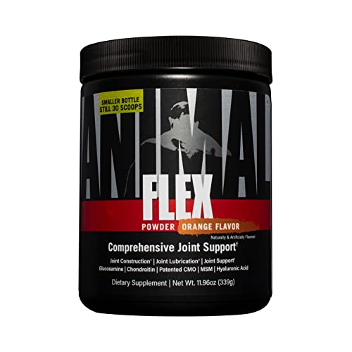 Animal Flex All-in-one Complete Joint Supplement, Turmeric Root Curcumin, Collagen, Glucosamine Chondroitin, MSM, Hyaluronic Acid, Repair and Restore, 30 Scoops, Powder