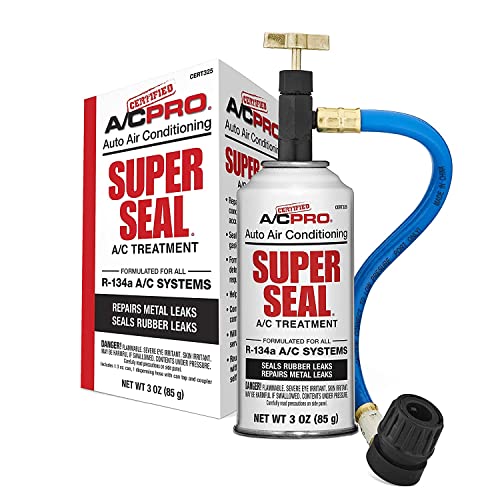 InterDynamics Car Air Conditioner, Certified A/C Pro Refrigerant Leak Stop Kit for R134A Car Air Conditioners, 3 Oz Each