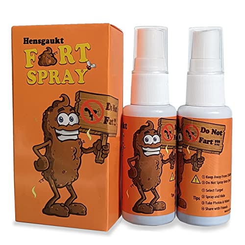 Hensgaukt Stink Fart Spray Extra Strong Smelly Like 14th Century Sewage – Hilarious and Funny Gag Gifts and Pranks for Boys and Girls (2Packs)