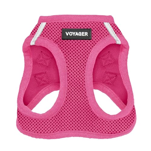 Voyager Step-in Air Dog Harness - All Weather Mesh Step in Vest Harness for Small and Medium Dogs by Best Pet Supplies - Harness (Fuchsia), Small