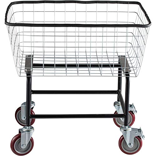 VEVOR Wire Laundry Cart, 2.5 Bushel Wire Laundry Basket with Wheels, 20