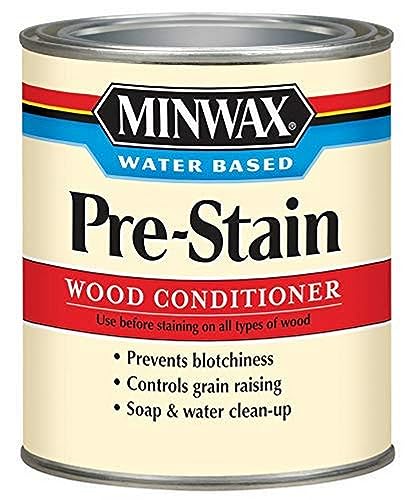 Minwax 618514444 Water-Based Pre- Stain Wood Conditioner, 1 Quart, Clear