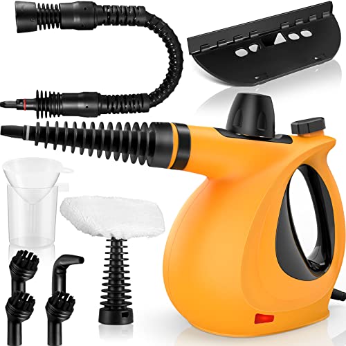 Handheld Steam Cleaner, Pressurized Multi-Surface Steam Cleaner with 11pcs Accessories, Chemical Free Multi-Purpose Steam Cleaners for Home Use, Steamer for Cleaning Floor, Tile, Windows, Couch, Grout