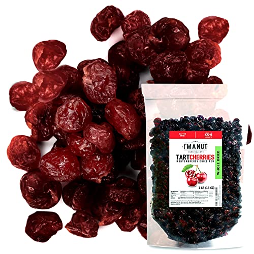 Dried Cherries 1 LB (16oz) Resealable Bag, Tart (Sour) Montmorency Variety - /sweetened