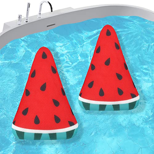 Askyli Hot Tub Scum Absorber Spa Cleaner, Watermelon Hot Tub Sponge for Scum, Reusable Oil Absorbing Sponge Hot Tub Accessories, Scum Bug for Hot Tub Spa Pool Absorbs Scum, Oil, Slime & Grimes- 2PCS