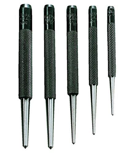 General Tools Round Shank Center Punches #SPC74, Set of 5 from 1/16 in. to 5/32 in.