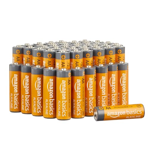 Amazon Basics 48-Pack AA Alkaline High-Performance Batteries, 1.5 Volt, 10-Year Shelf Life